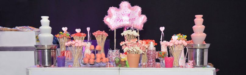 בר מתוקים לבריתה בצבע ורוד